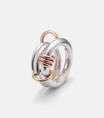 Orion sterling silver and 18kt gold linked rings | Spinelli Kilcollin