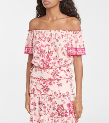 Gonna lunga Camila con stampa floreale | Poupette St Barth