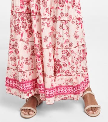 Gonna lunga Camila con stampa floreale | Poupette St Barth