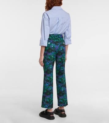 Pantalon raccourci à fleurs | Plan C