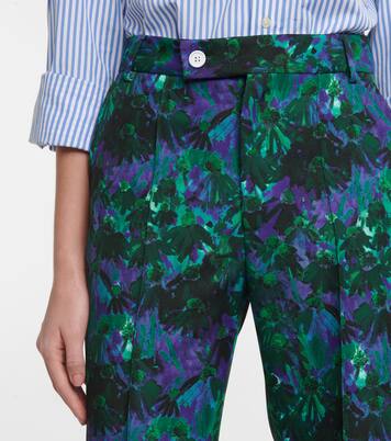 Pantalon raccourci à fleurs | Plan C