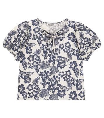 Hibiscus linen and cotton blouse | The New Society