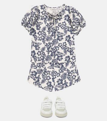 Hibiscus linen and cotton blouse | The New Society