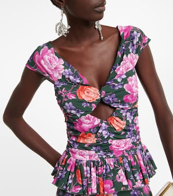 Bedrucktes Off-Shoulder-Top | Magda Butrym