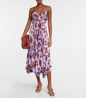 Robe midi Portia à fleurs | Simkhai