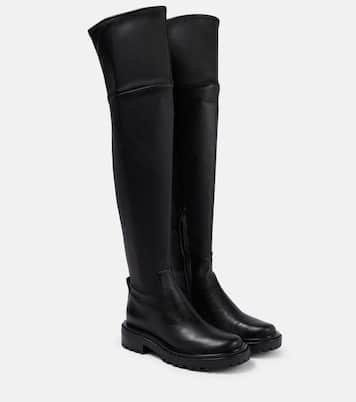 Overknee-Stiefel Utililty Lug aus Leder | Tory Burch