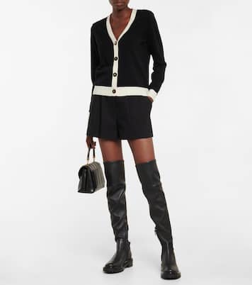 Overknee-Stiefel Utililty Lug aus Leder | Tory Burch