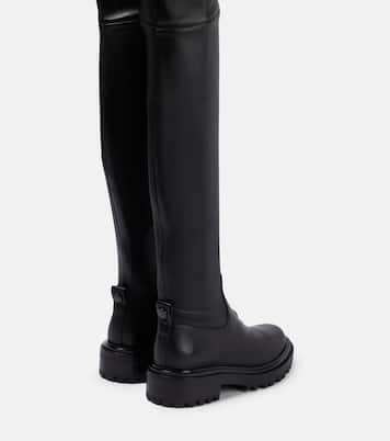 Overknee-Stiefel Utililty Lug aus Leder | Tory Burch