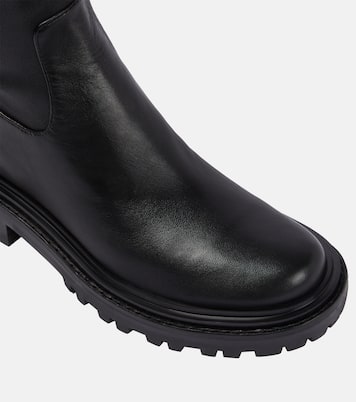 Overknee-Stiefel Utililty Lug aus Leder | Tory Burch