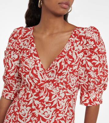 Robe midi en crêpe à fleurs | Polo Ralph Lauren