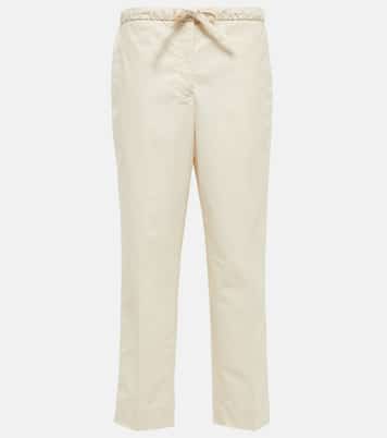 High-Rise-Hose aus Baumwolle | Jil Sander