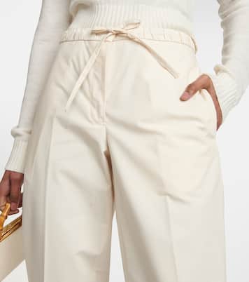 High-Rise-Hose aus Baumwolle | Jil Sander