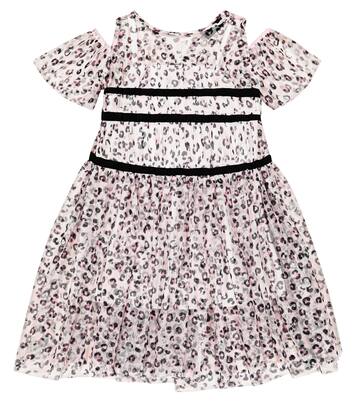Leopard-print tulle dress | Monnalisa