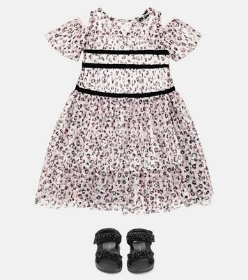 Leopard-print tulle dress | Monnalisa