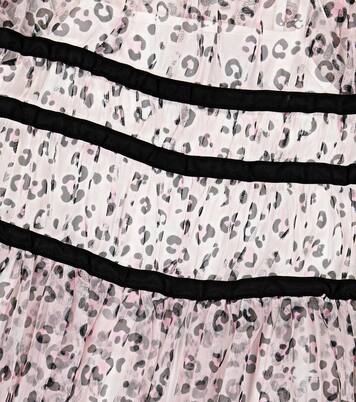 Leopard-print tulle dress | Monnalisa
