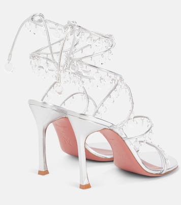 Verzierte Sandalen Tina aus Leder | Amina Muaddi