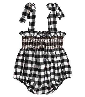 Baby Vichy checked cotton playsuit | Suncracy