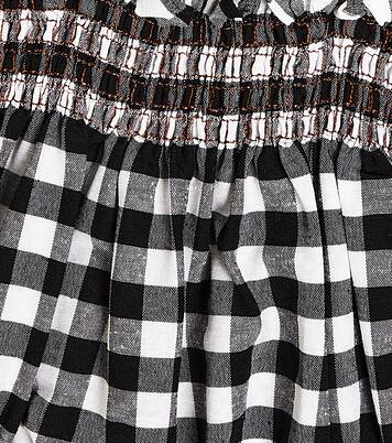 Baby Vichy checked cotton playsuit | Suncracy