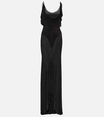 Semi-sheer jersey gown  | The Attico
