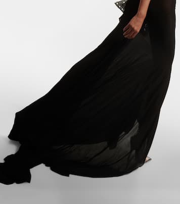 Semi-sheer jersey gown  | The Attico