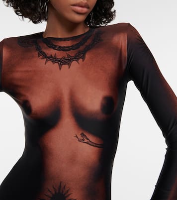 Tattoo Collection Body aus Jersey | Jean Paul Gaultier