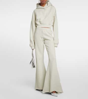 Cotton fleece flared pants | Entire Studios