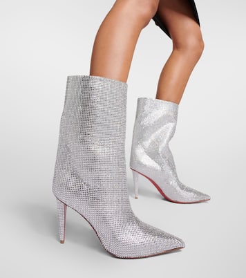 Astrilarge Strass suede ankle boots | Christian Louboutin