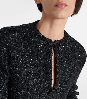 Veste en tweed et plumes | Valentino