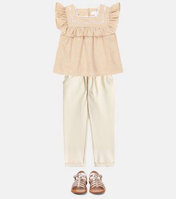 Plagette Strap leather sandals | Pom d'Api