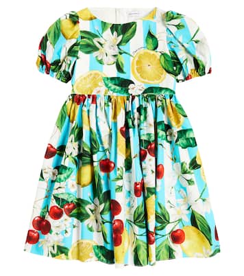 Printed cotton dress | Dolce&Gabbana Kids