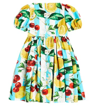 Printed cotton dress | Dolce&Gabbana Kids
