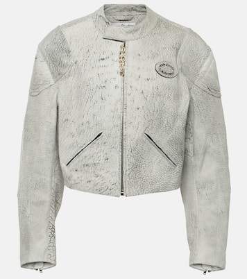 Cropped-Lederjacke | Acne Studios