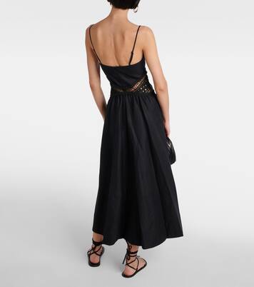 Robe midi Malena en lin mélangé | Simkhai