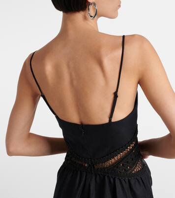 Robe midi Malena en lin mélangé | Simkhai