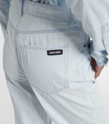 Low-Rise Straight Jeans | Miu Miu