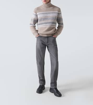 Roccia褪色直筒牛仔裤 | Zegna