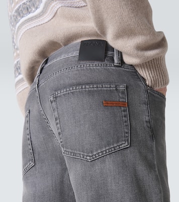 Roccia褪色直筒牛仔裤 | Zegna