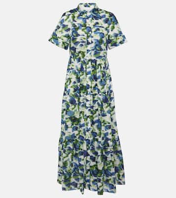 Robe midi en coton à fleurs | Erdem