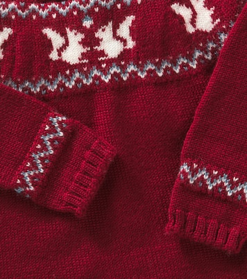 Baby Fair Isle wool bodysuit | La Coqueta