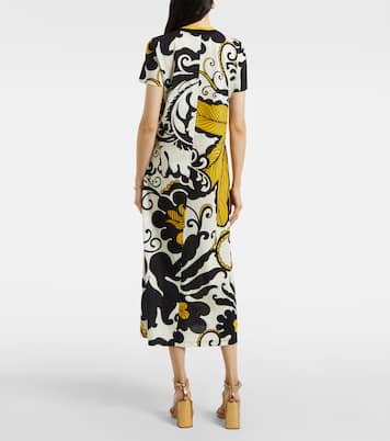 Abito midi Meditation in cotone con stampa | La DoubleJ