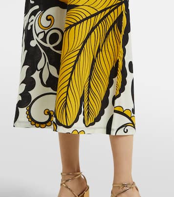 Abito midi Meditation in cotone con stampa | La DoubleJ