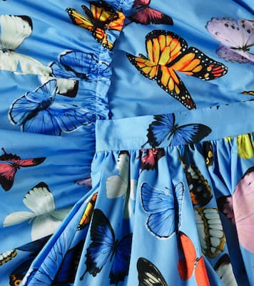 Ruffled printed cotton poplin skirt | Dolce&Gabbana Kids