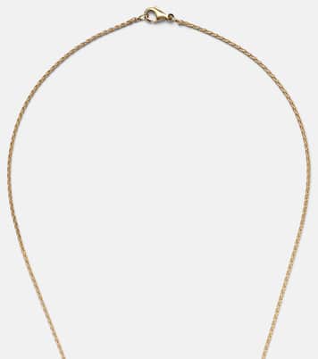 Cross 18kt gold pendant necklace with diamonds | Marie Lichtenberg