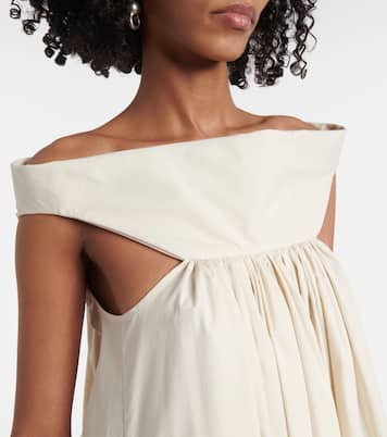 Abito lungo Chalice in popeline di cotone | Rick Owens