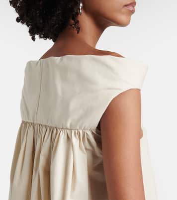 Abito lungo Chalice in popeline di cotone | Rick Owens