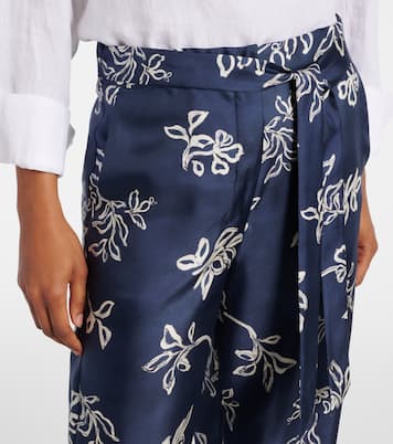 Pantalon ample Cinzia à taille haute en soie | 'S Max Mara
