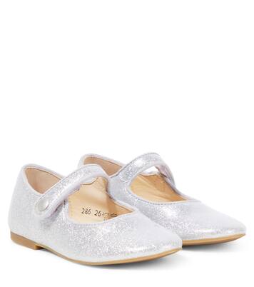 Daisy Baby metallic leather slides | Pom d'Api