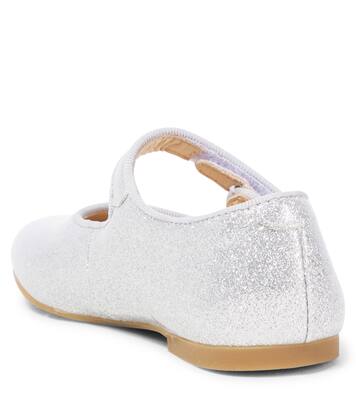 Daisy Baby metallic leather slides | Pom d'Api