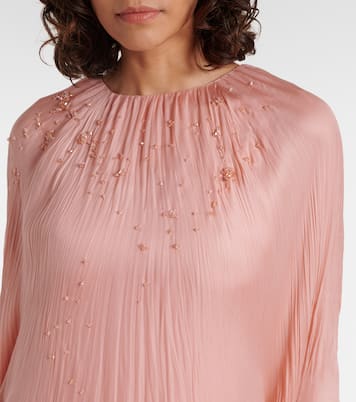 缀饰真丝罩衫裙 | Marmar Halim