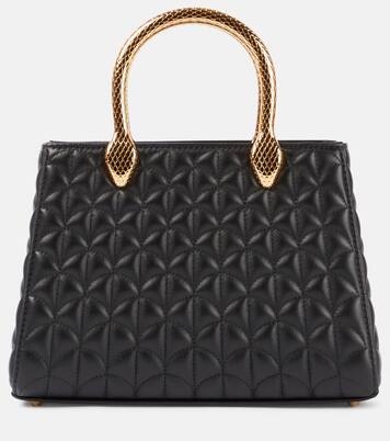 Serpentine Duo leather tote bag | Bvlgari